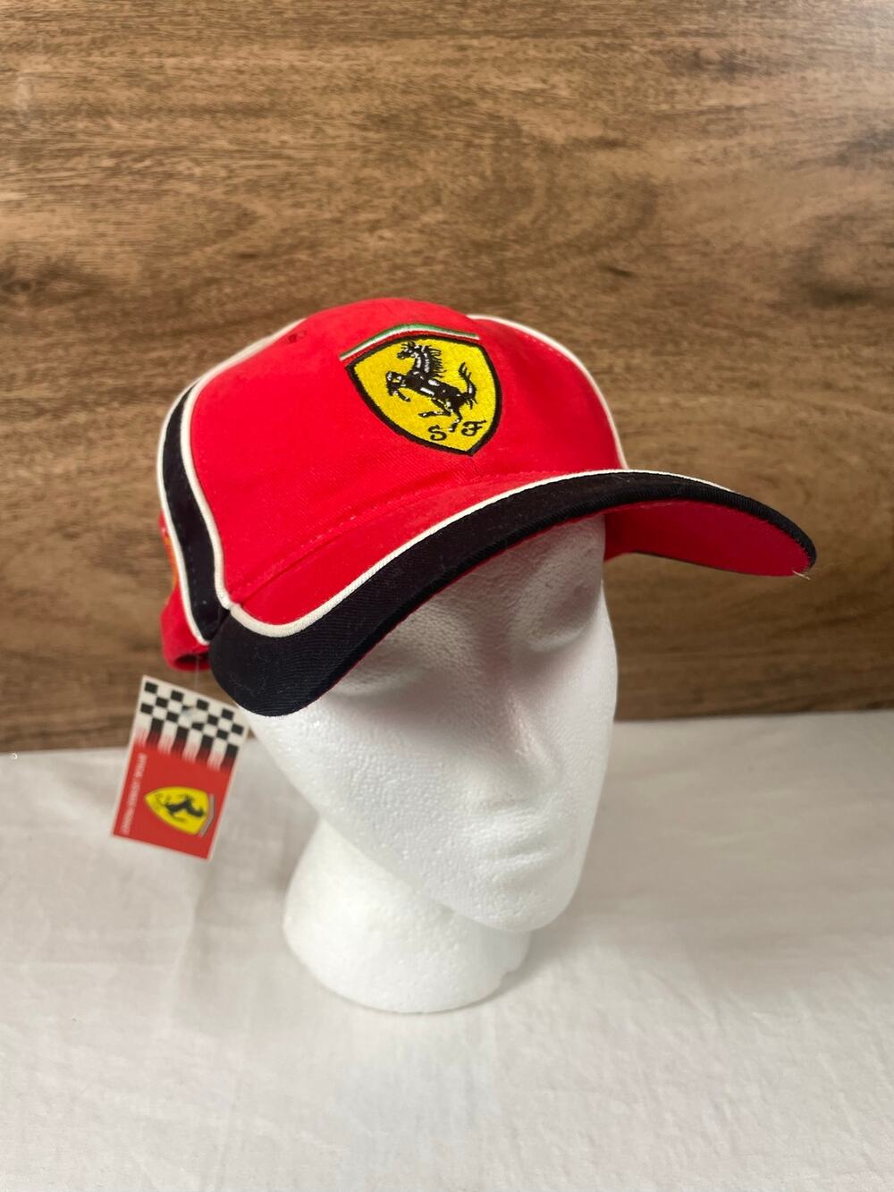 Ferrari Scuderia Red Baseball Cap NWT Vintage 2000 Official Licensed Shell